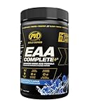 PVL EAA+BCAA COMPLETE – Essential Amino Acid Supplement with BCAAs, Electrolytes & B-Vitamins – Pre, Intra or Post Workout Powder – Keto & Vegan Friendly – Icy Blue Storm, 30 Servings