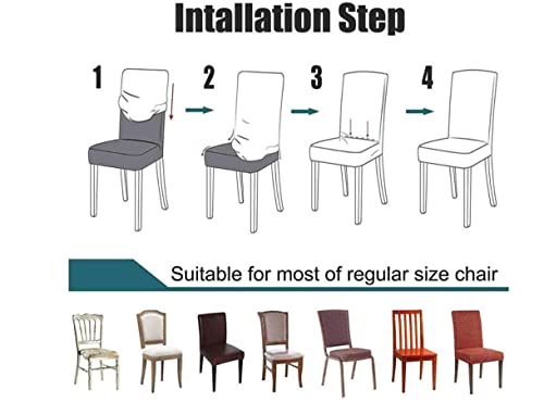 Soulfeel Set Of 6 Buffalo Check Chair Covers, Removable And Washable Stretch Spandex Parsons Chair Seat Protector Slipcovers For Dining Room, Restaurant, Hotel, Banquet, Ceremony (Black/White Plaid) #TOP4