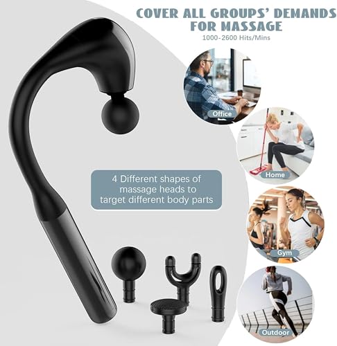 Image of Dealsure Massage Machine for Body Pain - Deep Tissue Handheld Body Massager for Neck, Shoulder, Back, Foot | Full Body Relaxation | Battery Powered (Multicolor)