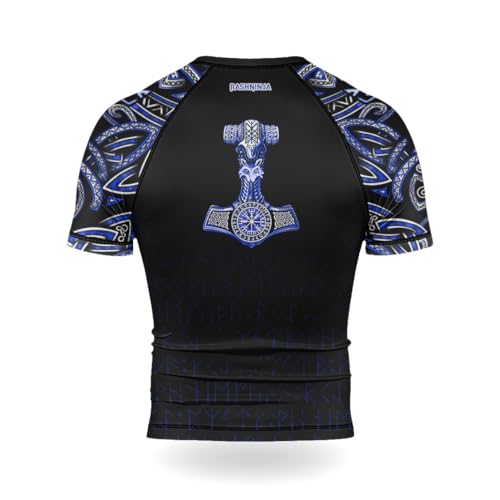 Viking Ranked Short Sleeve Compression Combat Rash Guard for MMA BJJ Jiu-Jitsu Tranining3