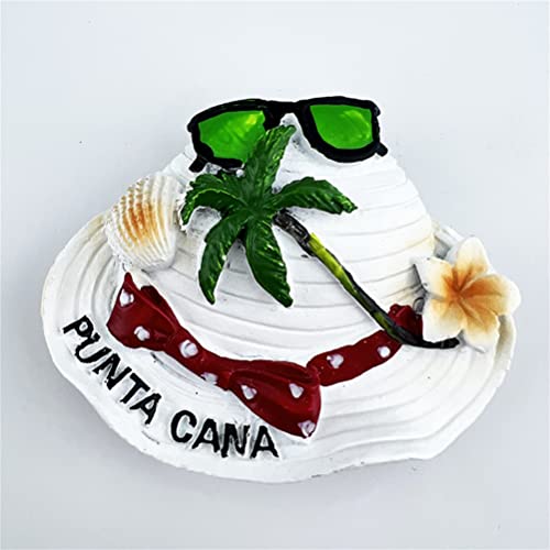 Imán Decorativo Punta Cana República Dominicana 3D 8.1x6.7 cm miniatura 5