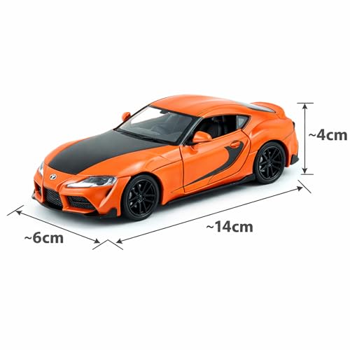 Image of Wizplex RMZ Hobby Toyota GR Supra 2020 Die-Cast Car 1:32 Scale Model Sports Car Pull Back Toy Vehicle for Boys
