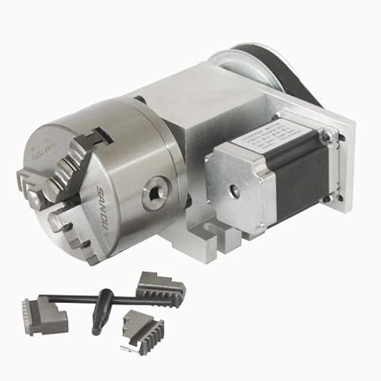 CNC Engraving Machine Rotary/Rotational Axis 100mm chuck 4th Axis