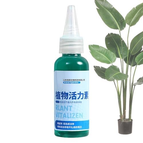 Dayysiuy Alimento Para Plantas De Interior,Fertilizante Para Plantas Tropicales | Activador de Vitalidad Soluble Concentrado 50ml para Crecimiento Enraizamiento Jardinería Cultivos Macetas Flores
