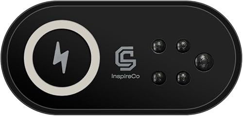 Miniatura 8 de InspireCo Reloj despertador digital Clockspire con el único reloj que muestra cotizaciones, carga inalámbrica, regulable, ideal para dormitorio u