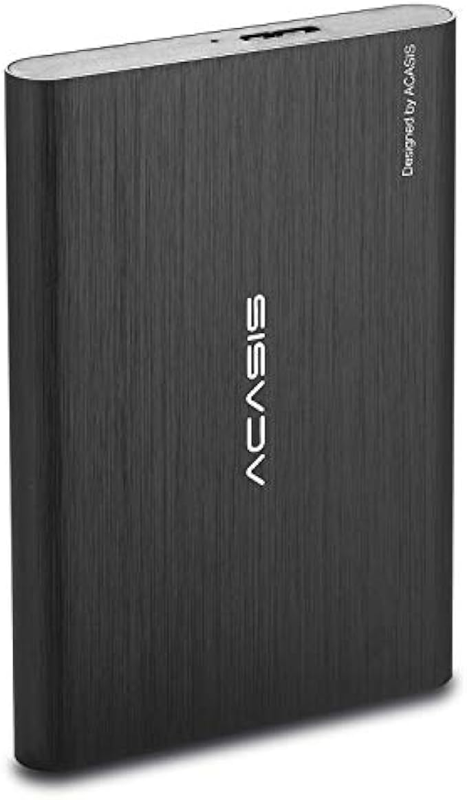 Acasis 500GB USB3.0 2.5" Portable External Hard Drive for Desktop Laptop HDD Hard Disk (500GB, Black)