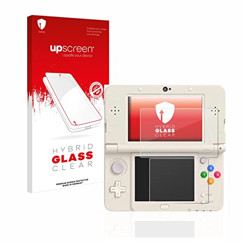 upscreen Schutzglas für Nintendo New 3DS Schutzfolie Panzer Folie Glas [Extrem Kratzfest 9H, Anti-Fingerprint, Ultra-Transparent]