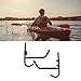 Yuecoom Kayak Storage Rack,Wall Mount Kayak Storage Rack,Surfboard Hanger,Folding Kayak Garage Storage Rack,Rotatable 90 Degree,Iron,Rubber