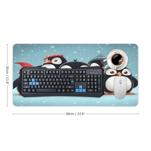 Cute Penguins5 Desk Pad Base Antideslizante 60x30 cm miniatura 2