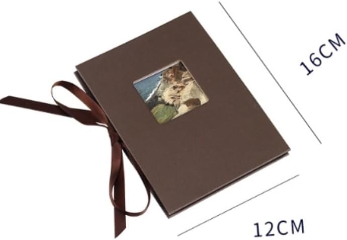 Travel Growth Commemorative Book ﻿ Paper Folding Insert Accordion Album DIY Memorial Album Cover Creative Album Applicable to Photos, Receipts, Star Cards, etc(D)