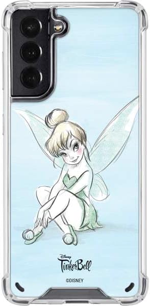 Skinit Clear Phone Case Compatible with Galaxy S21 5G - Officially Licensed Disney Tinker Bell Sketch Art Design