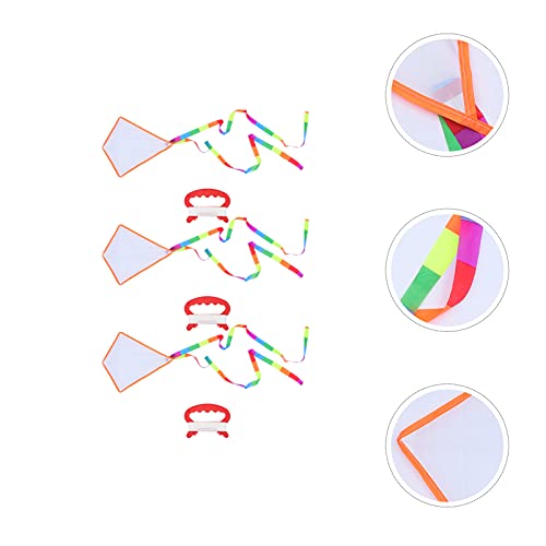 Nuobesty 9JOE9U07BW0856NC10T676B97 Kite 3 Sets Diy Blank Painting Kite Kids Kite Making Kit Decorating Coloring Kite Long Tail Kites thumb #5