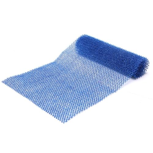 NINMORTH Esponja exfoliante africana para el cuerpo, esponja exfoliante para la piel, de nailon, 65 cm x 20 cm, azul/morado/café