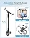 CANHET Tablet Holder for Wheelchair/Stroller/Spin Bike/Treadmill/Mic Stand/Boat/Handlebar Clamp, 360° Gooseneck Mount with Adjustable Arm for 4-13