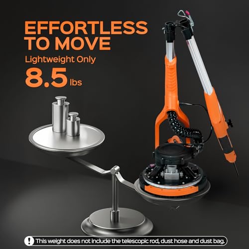 KUPERIA 8.5 Amp Drywall Sander with Grid Sandpaper