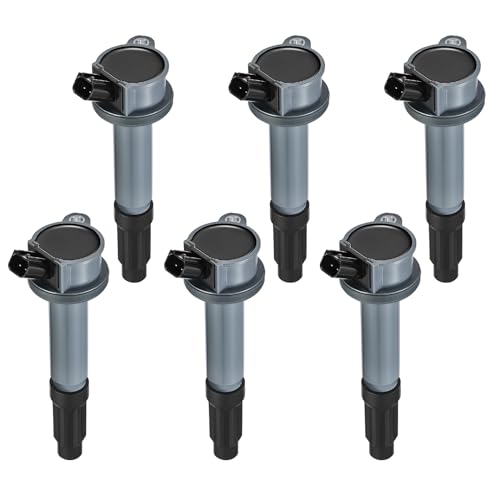 Image of 6 Ignition Coils Pack - Fix Misfires for Ford Fusion /Escape & Lincoln Zephyr & Mercury Milan /Mariner (3.0L V6) - Repl. UF486 /6E5Z-12029-BA