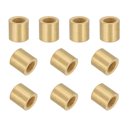 QUARKZMAN 16 Piezas De Cojinetes De Manguito, Diámetro Interno De 6mm X Diámetro Externo De 10mm X Longitud De 10mm, Casquillos Autolubricantes De Bronce Sinterizado