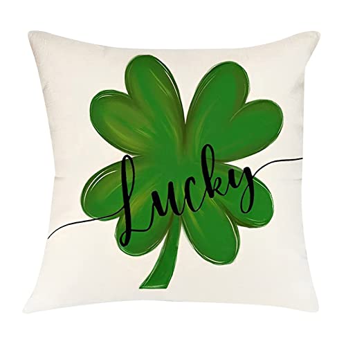 Funda de almohada para decoración del día de San Patricio para sala de estar, sofá, silla, hogar, oficina, tienda, decoración de regalo para la familia
