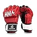 Boxhandschuhe Halbhandschuhe Boxhandschuhe Muay Thai Training Boxsack Lederhandschuhe Kickboxen Sparring Boxen Gym Handschuhe, rot