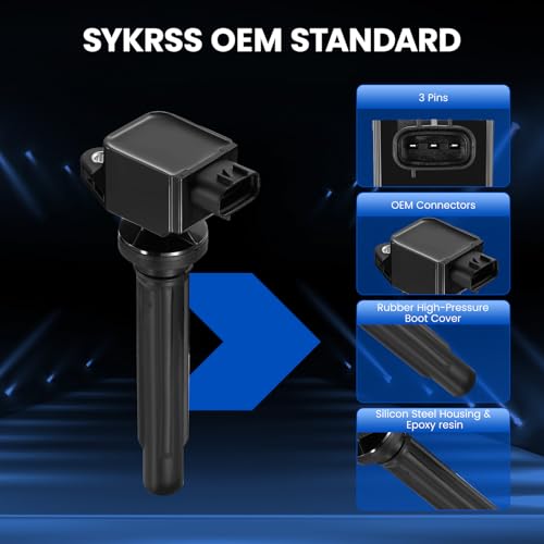 Image of 6-Pack UF562 Ignition Coils Compatible with Suzuki SX4 SX4 SX-4 Hatchback Sedan 2007 2008 2009 2.0L L4, Compatible with Suzuki Grand Vitara 2006-2008 2.7L V6 - Replaces 5C1785 3340065J00