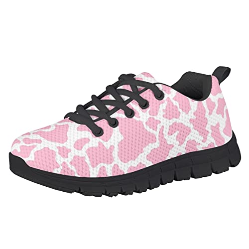 AmzPrint Watermelon Print Lightweight Non Slip Unisex-Child Cute Run Sneakers for Sport Lace Up Flat Girls Size 4 Sneakers