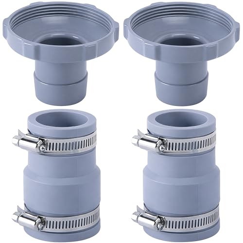 LFUTARI 2 Pack Pool Vacuum Hose Adapter B, Pool Skimmer Hose Connector Kit, Swimming Pools Adapter B...