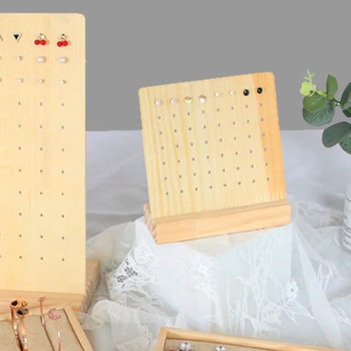 Support de rangement de boucles d'oreilles en bois idéal pour votre coiffeuse