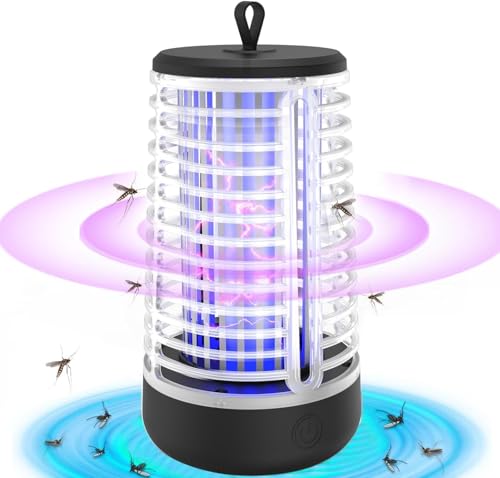Lampada Antizanzara,20W 2000V Effettiva Antizanzare,zanzariera elettrica, Elettrico per Giardino Domestico Cucina Interna ed Esterna, Campeggio, Mosche, Falene, Insetti Zanzare