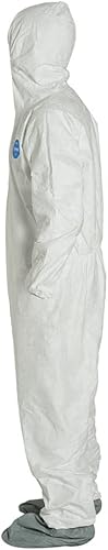 Miniatura 8 de DuPont Tyvek 400 TY122S Buzo de seguridad desechable, con protector de botas, XL, paquete de 25
