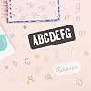 Craftelier - Self-Adhesive Chipboard Stickers with Alphabet Style - Uppercase and Lowercase, Numbers and Special Characters | Includes 166 Pieces - Approximate Size: 2.9 cm | Rose Gold Colour