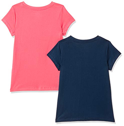 Image of Amazon Brand - Jam & Honey Girls 100% Cotton Printed Half Sleeves Regular Fit T-Shirt (Pack of 2)