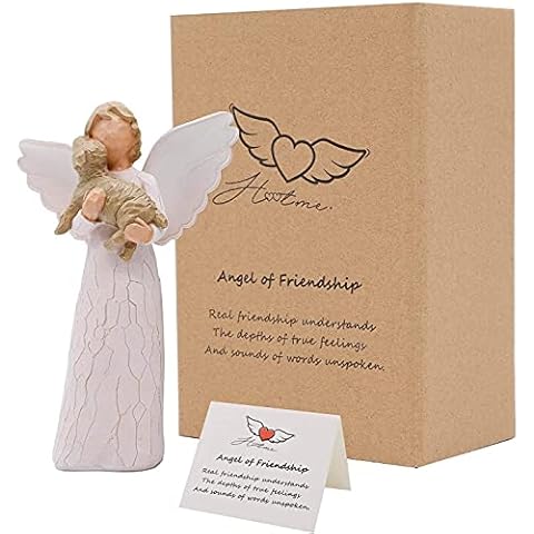 Angel of Friendship, Dog Memorial Gifts, Pet Loss Gifts, Remembrance Gift for a Grieving Pet Owner, Sculpted Hand-Painted Dog Angel Figurines for Dog Lovers Cover