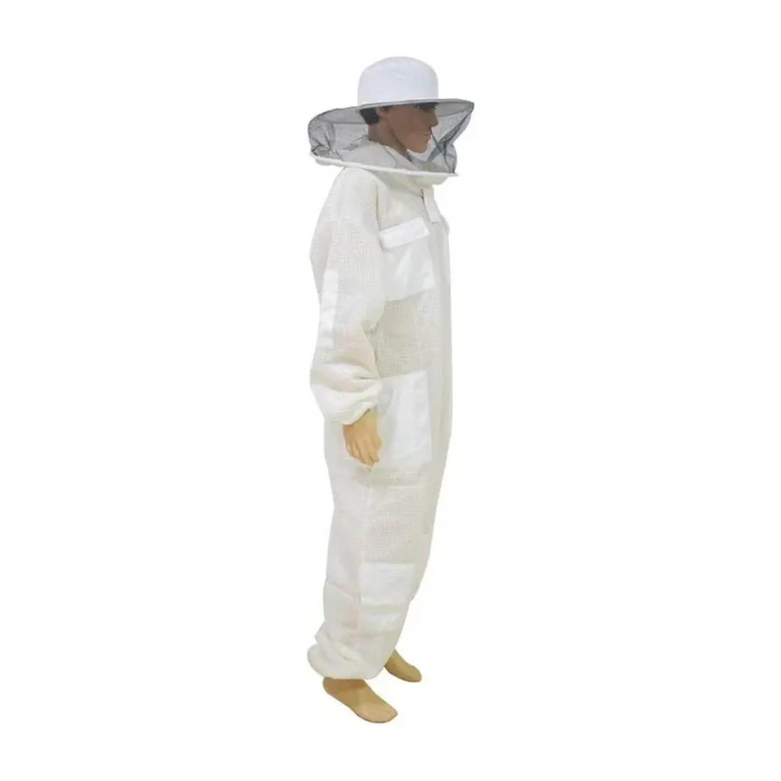 Apicoltore, Abbigliamento for coltura Tuta ventilata ultra traspirante a 3 strati con velo rotondo Attrezzatura protettiva professionale anti-ape ,Attrezzature Per L'apicoltura(L)