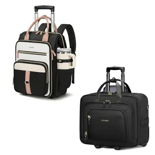 Stylish Ytonet Rolling Backpack for Women