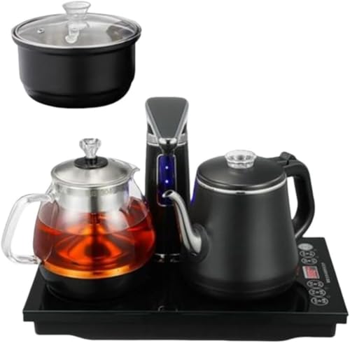 �yTVTKE�z�d�C�P�g�� ���x���ߋ@�\�t�� �ۉ��|�b�g ��e��1.2L �󕰂��h�~ 110V 1350w �u���b�N �h���b�v�P�g�� �d�C�|�b�g �e�B�[�|�b�g ���� �I�t�B�X �� (37x23 CM,D)