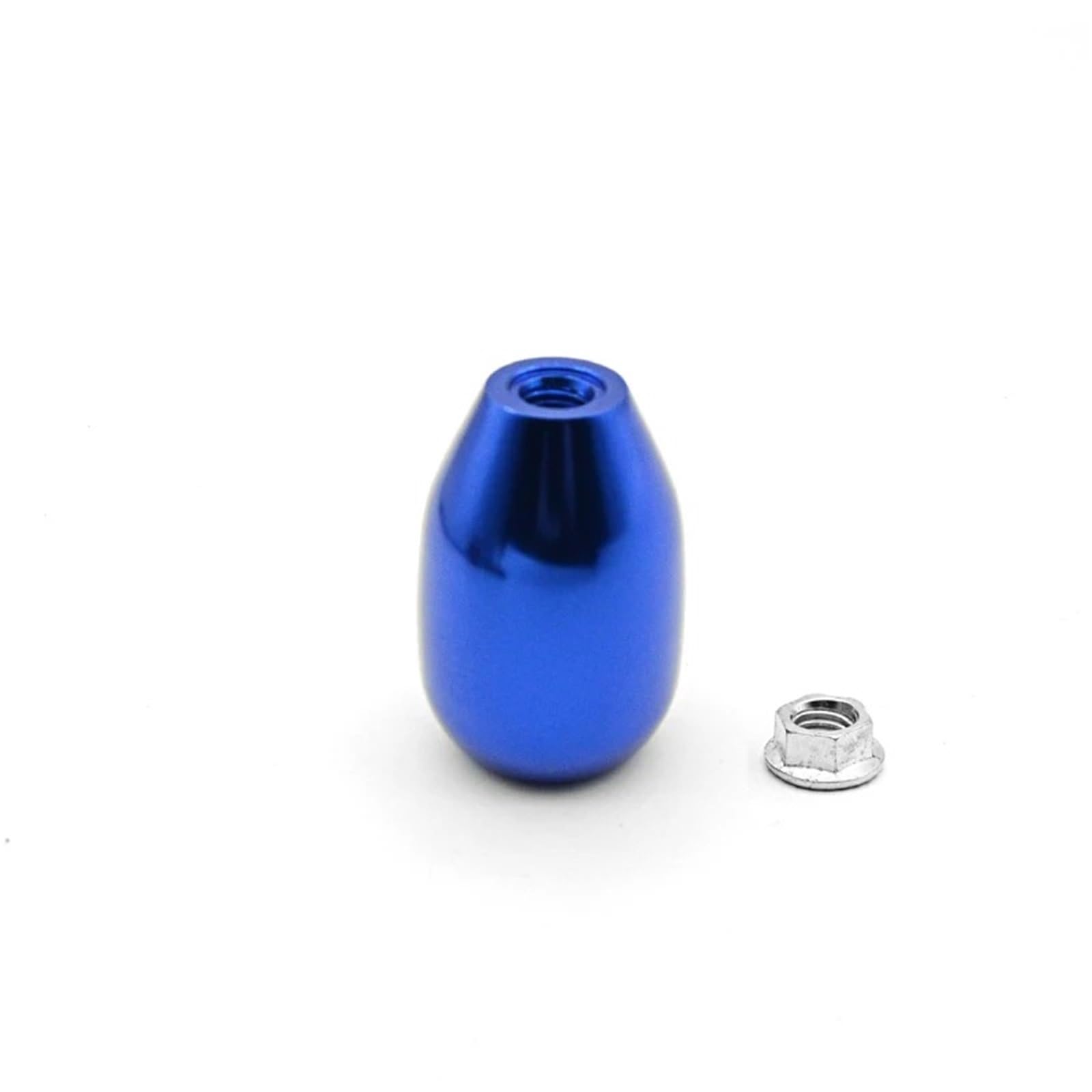 Jxewmtmc M10*1.5 Car Manual Aluminum Knob Gear Shift Gear Stick Shift Cover(Blue)