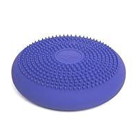 BouncyBand Wiggle Seat, Purple, 1-Pack – Small 10.75\u201D D x 2.5\u201D H Wobble Cushion for Kids Aged 3-7 – Sensory Tool Promotes Active Learning & Improves Productivity – Includes Pump for Easy-Inflation