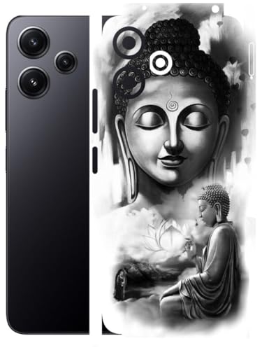 Image of AtOdds - Full Body Back Screen Guard Protector Film - Lamination Wrap Skin Sticker Compatible with Poco M6 PRO (5G) | Scratchproof Matte Finish (Buddha)