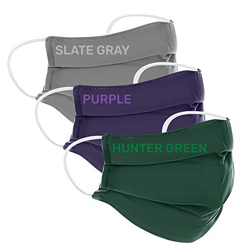 3-Pack Cloth Face Masks, Three Layers of Soft Cotton Fabric, Washable, Elastic Ear Loops, Skin-Friendly Face Masks for Women and Men |(L/XL)