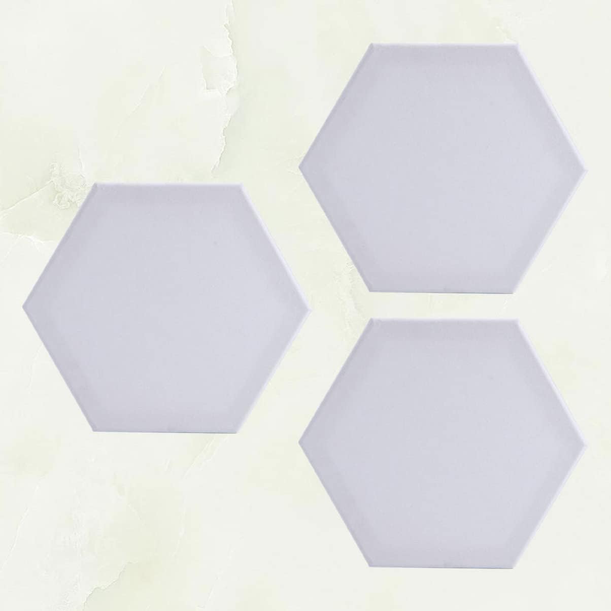 Uonlytech 3pcs Hexagon Cotton Oil Painting Board Artist Canvas DIY Panels Triple Panel Surface Art Painting Board