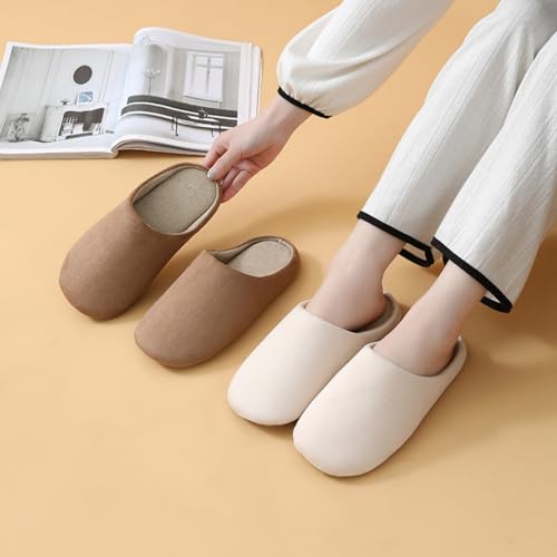 House Slippers for Women Winter Slippers,Slip-on Slippers Warm Cozy Soft Lightweight Memory Foam Indoor House Shoes4