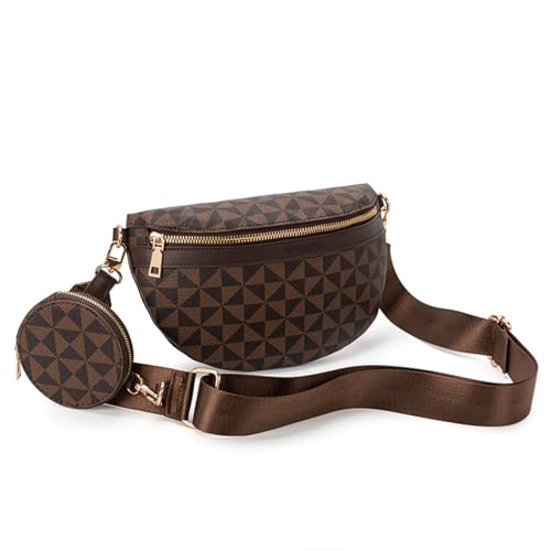 BANGDILS Bolso bandolera de piel sintética para mujer, bolso bandolera de piel sintética con correa ajustable, bolso bandolera, bolso bandolera a cuadros de moda para ir de compras a diario