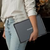UFinetech Etui do Huawei MateBook D 14 2023-35.6 cm, smukłe, odporne na wstrząsy, odporne na zarysowania, antypoślizgowa, twarda obudowa, ochronna 360° TPU czarny pokrowiec na notebooka, etui