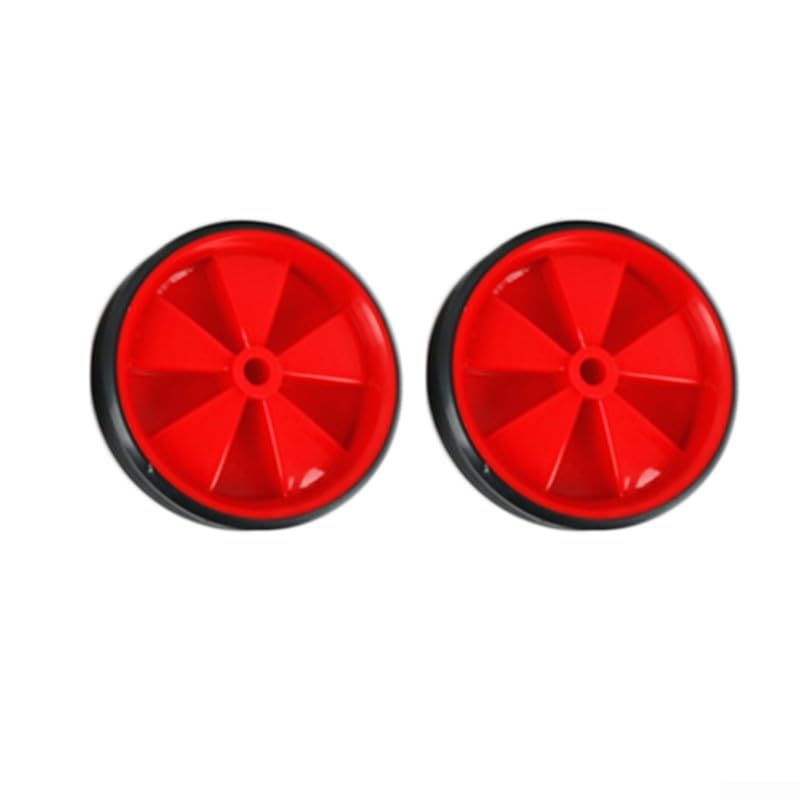 Besshepplo Fahrrad-Stützräder für Kinder – Geräuscharmes Gummidesign für mehr Sicherheit (Rot)