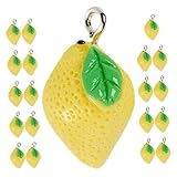VILLFUL 20 Minidijes De Limón Simulados Para Pulseras, Bisutería, Resina, Para Bisutería, Botellas Y Collares.