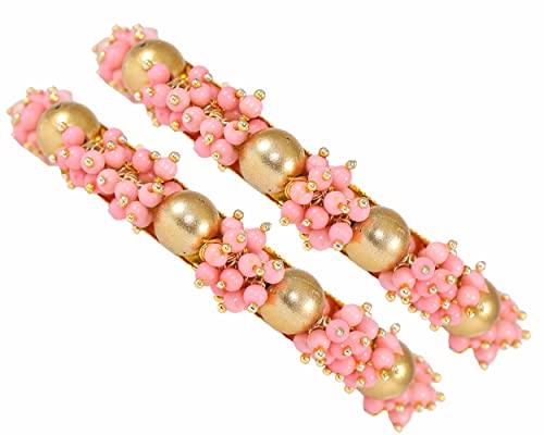 Image of NMII Metal and Zircon Studded Kadaa set for Women /Girls