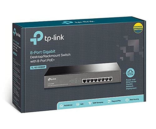 TP Link TL SG1008MP Non géré Gigabit Ethernet 101001000 Connexion Ethernet supportant 'alimentation via ce port PoE 1U Neuf - vue 9