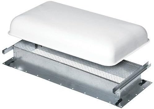 RV Motorhome Refrigerator Roof Vent Top For Most Refrigerators, 5 By 20 Inches, White