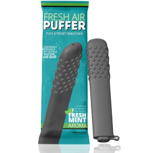 Fresh Air Puffer Quit Vaping Tools Chewable Breather Quit Smoking Stick with Mint Aroma Oral Fixation Aids Stop Smoking Inhaler Quit Smoking Aid & Flavored Air Inhaler