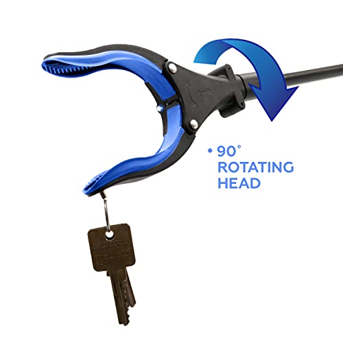 Grabber Tool 19/32 Aluminum Led, Dressing Stick, Shoehorn, Grabber Reacher Pickup Tool, Foldable Gripper Grabbers For Elderly Grab It Reaching Tool, Trash Grabbers Pickers, Blue, Luxet 3Pc Hip Kit #TOP3